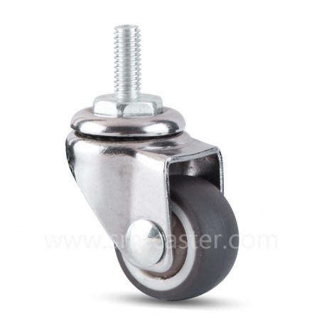 Mini TRP 1.0 inch Thread Stem Swivel Caster