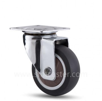 Mini TRP 2.0 inch Swivel Caster with Plate