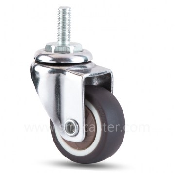 Mini TRP 1.25 inch Thread Stem Swivel Caster