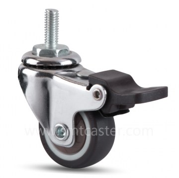 Mini TRP 1.25 inch Thread Stem Caster with Total Brake