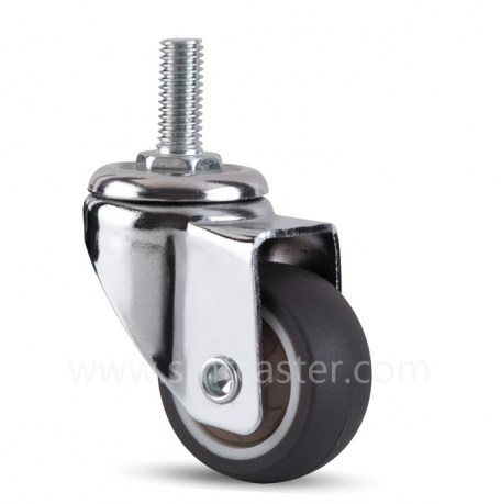 Mini TRP 1.5 inch Thread Stem Swivel Caster