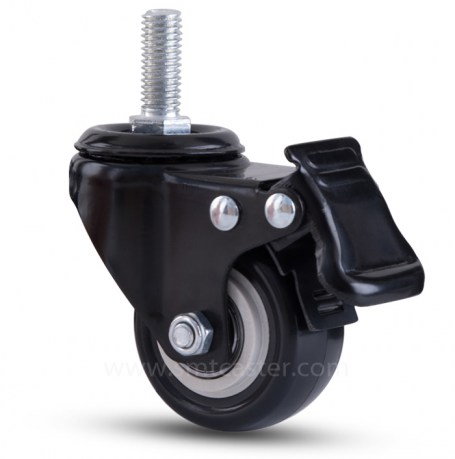 Light Weight 2.0 inch Thread Stem Caster with Total Brake