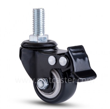 Light Weight 1.5 inch Thread Stem Caster with Total Brake