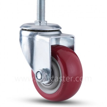 Medium Weight 3.0 inch Thread Stem Swivel Caster