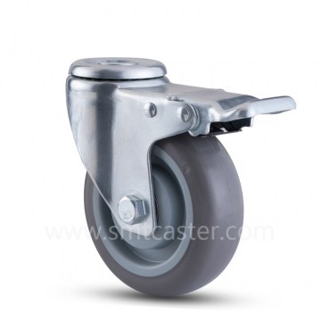Medium Weight 4.0 inch Swivel Caster with Bolt Hole
