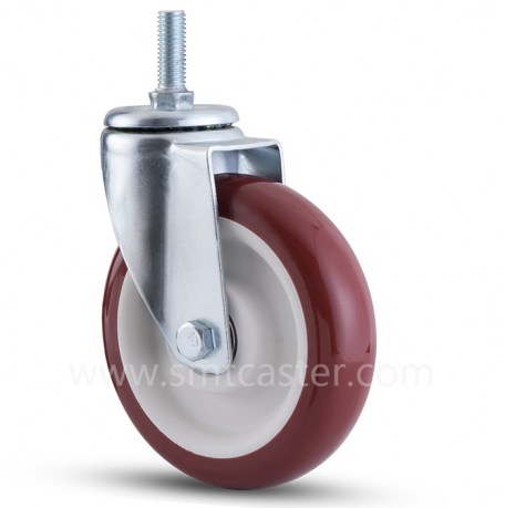Medium Weight 5.0 inch Thread Stem Swivel Caster