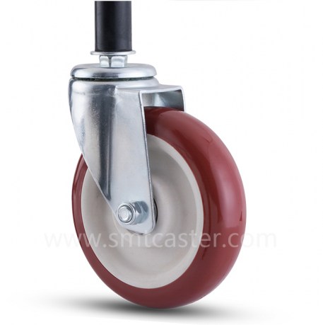 Medium Weight 5.0 inch Swivel Expanding Stem Caster
