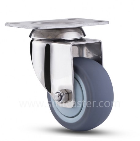 Stainless Steel Medium Weight 3.0 inch Swivel Caster with Plate