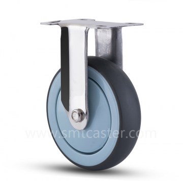Stainless Steel Medium Weight 5.0 inch Rigid Caster