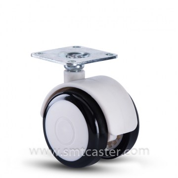 Twin Serial Medical 2.0 Inch Swivel Caster with Plate