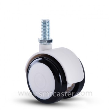 Twin Serial Medical 2.0 Inch Thread Stem Swivel Caster