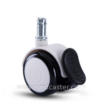 Twin Serial Medical 2.0 Inch Stem Caster with Total Brake
