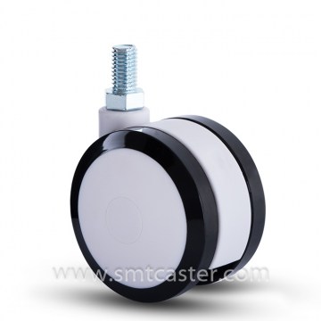Twin Serial Medical 3.0 Inch Thread Stem Swivel Caster