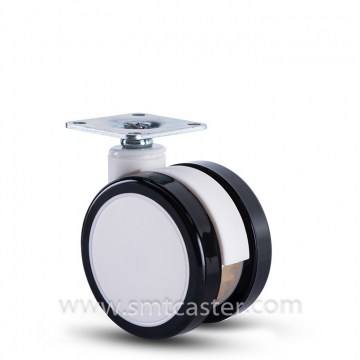 Twin Serial Medical 2.5 Inch Swivel Caster with Plate
