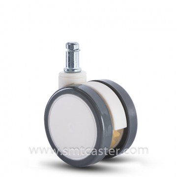 Twin Serial Medical 2.5 Inch Stem Swivel Caster