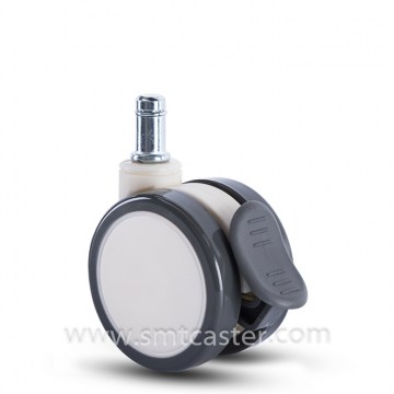 Twin Serial Medical 2.5 Inch Stem Caster with Total Brake
