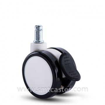 Twin Serial Medical 2.5 Inch Stem Caster with Total Brake