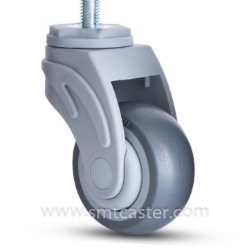 A Serial Medical 3.0 Inch Thread Stem Swivel Caster