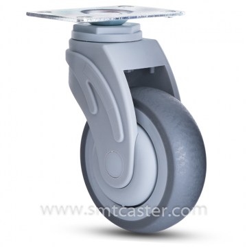 A Serial Medical 4.0 Inch Swivel Caster with Plate