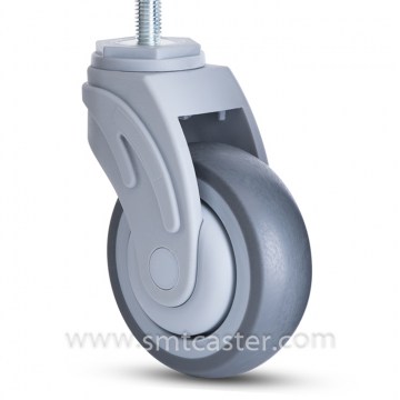 A Serial Medical 4.0 Inch Thread Stem Swivel Caster