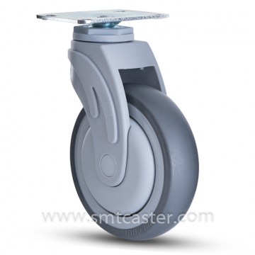 A Serial Medical 5.0 Inch Swivel Caster with Plate