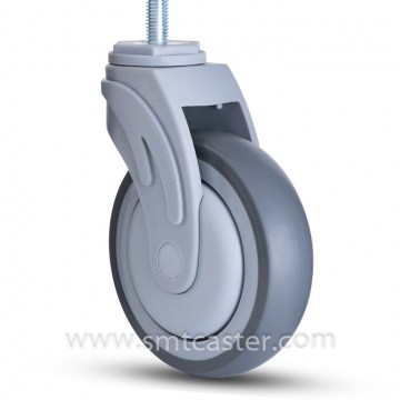 A Serial Medical 5.0 Inch Thread Stem Swivel Caster