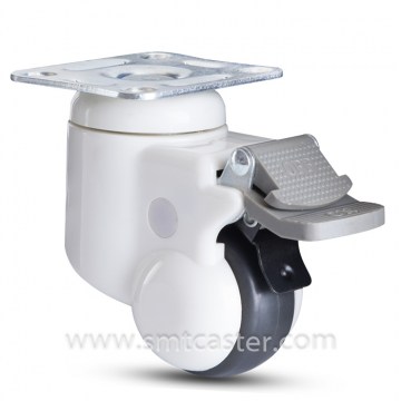 B Serial Medical 2.0 Inch Swivel Plate Caster with Total Brake