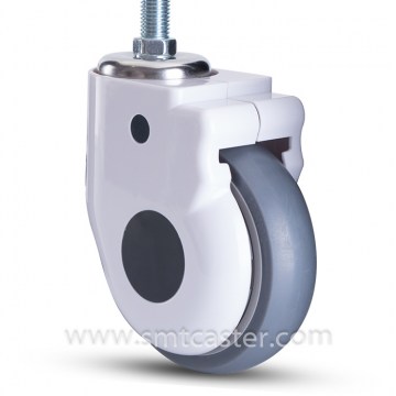 B Serial Medical 5.0 Inch Thread Stem Swivel Caster