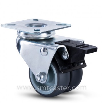 11 Serial 2.0 Inch Swivel Plate Caster with Total Brake