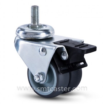 11 Serial 2.0 Inch Thread Stem Caster with Total Brake